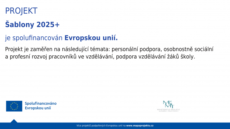 Šablony 2025+